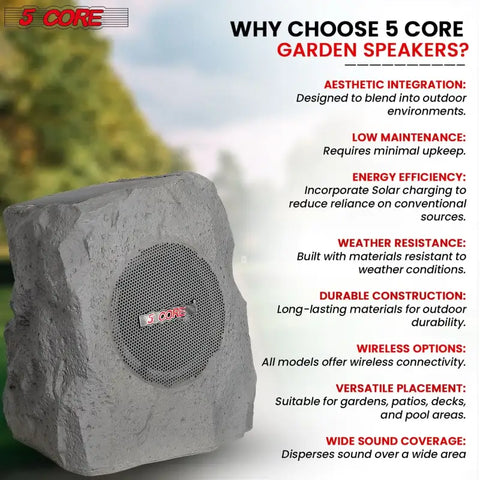 Altavoz Bluetooth para exteriores en forma de roca