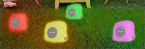 Altavoz Bluetooth Rocksync para exteriores con piedras de colores para jardín