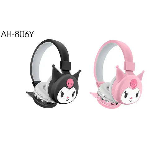 Imagen de auriculares Bluetooth Kuromi con diseño de caricatura para niños