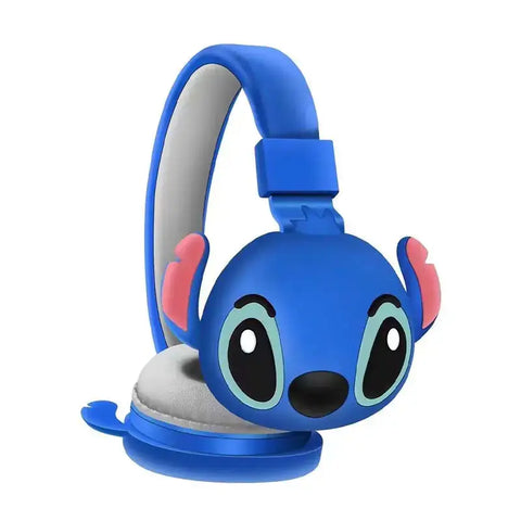 Auriculares Bluetooth Stitch para niños con diseño kawaii, coloridos y cómodos