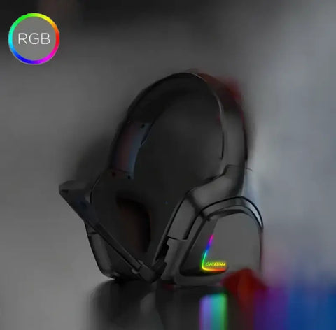 Auriculares Gaming Onikuma K20 con micrófono y luz RGB en color negro