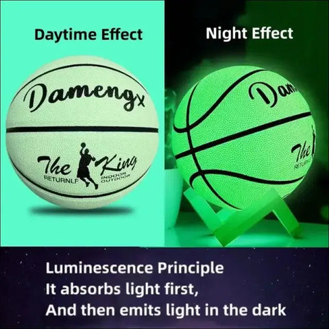 Balón de Baloncesto que Brilla en la Oscuridad en color verde con envío gratis