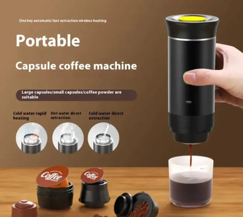 Cafetera portátil 3 en 1 para preparar café expreso de manera conveniente y rápida