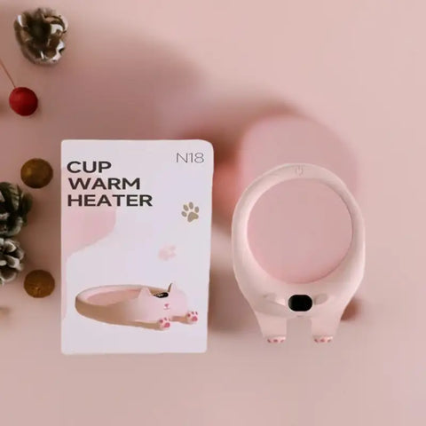 Calentador de taza eléctrico con forma de gato rosa en producto perro y gato
