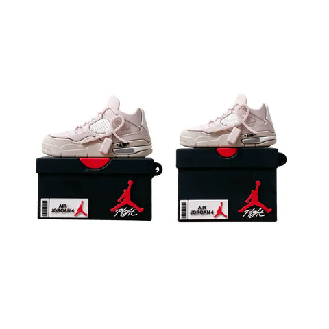 Funda de zapatilla rosa para tus Apple AirPods Pro con base de caja de zapato