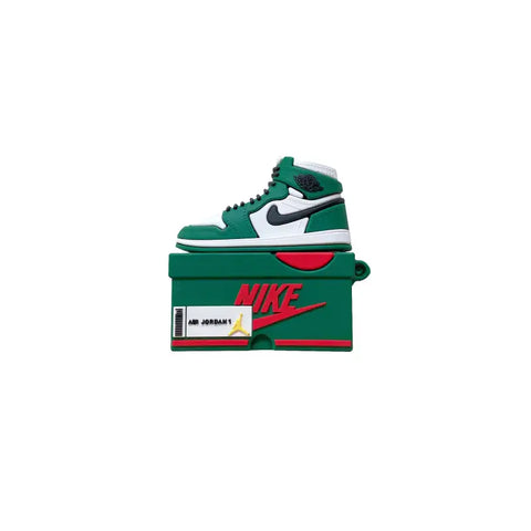 Funda de zapatilla verde y blanca para Apple AirPods Pro, ideal para tu sneaker case