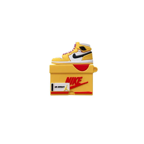 Funda de zapatilla amarilla para tus Apple AirPods Pro con diseño de caja de zapato