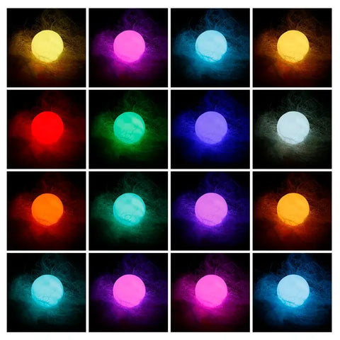 Esfera luminosa flotante con luces orbes brillantes y control remoto, pilas CR2032