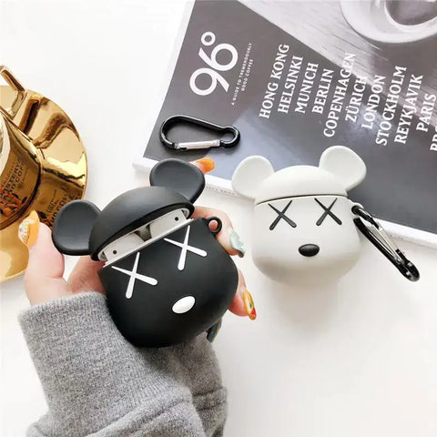 Fundas BearGuard para Apple AirPods de alta calidad con carabiners estilo cartoon