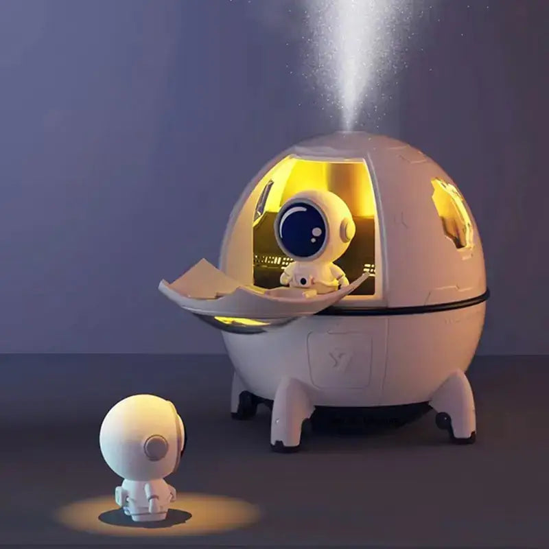 humidificador astronauta con luz nocturna.
