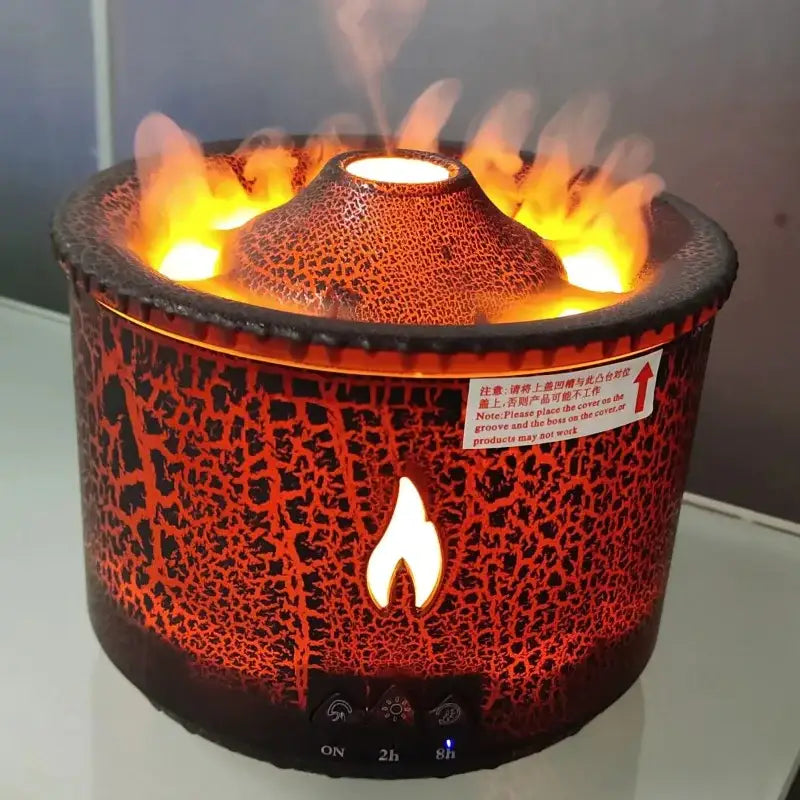 Humidificador de lava volcánica - Black / EU - Humidificador