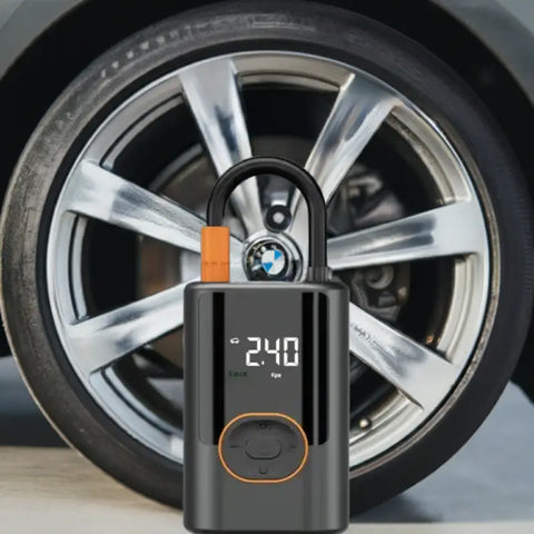Inflador automático de coche compacto y potente, electrónica multifuncional para coche