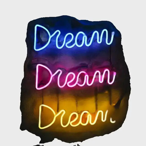 Imagen de letreros neón LED Dream para decoración de pared con bajo consumo energético