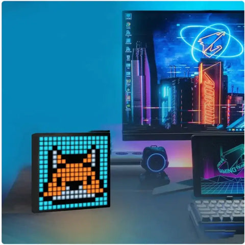 pantalla de zorro pixel art.