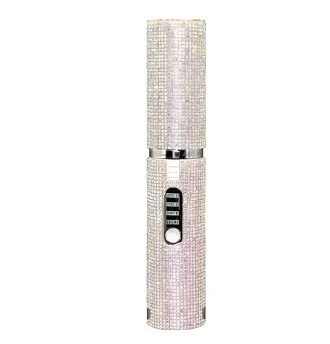 Imagen de un abrebotellas eléctrico con control y cubierta de rhinestones para tu cabello