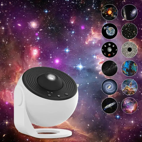 Proyector Estelar - 12 in 1 Projector / Usb Plug - Proyector de galaxia con luz nocturna