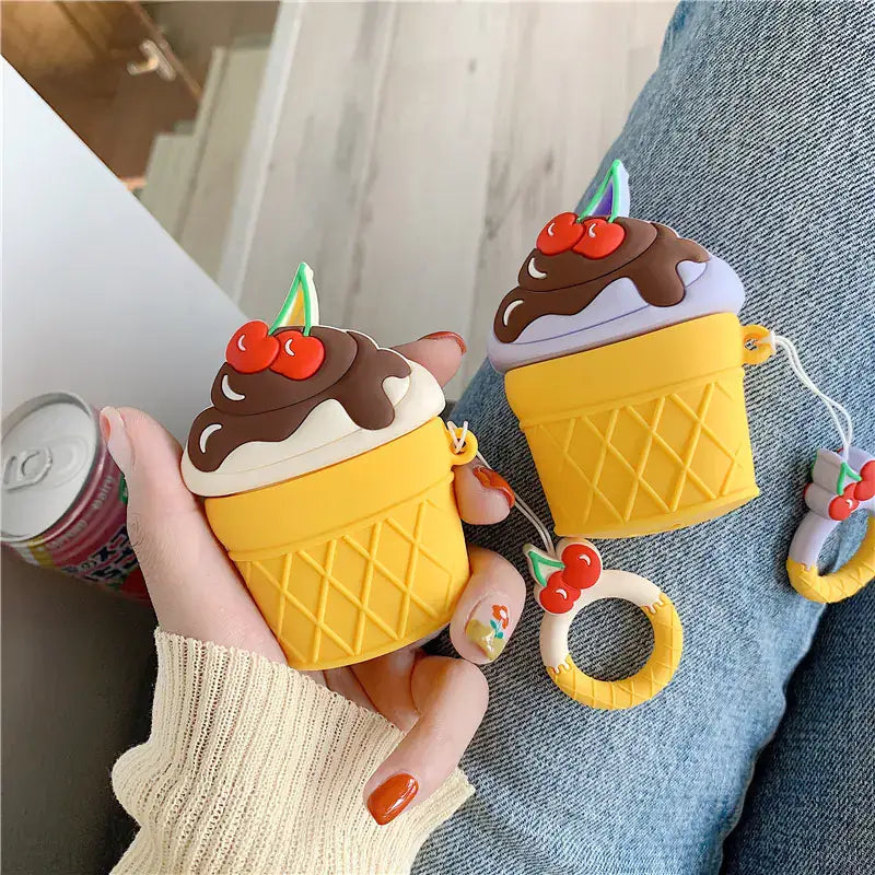 Protector de auriculares estilo cucurucho de helado para audio electronica e iluminación