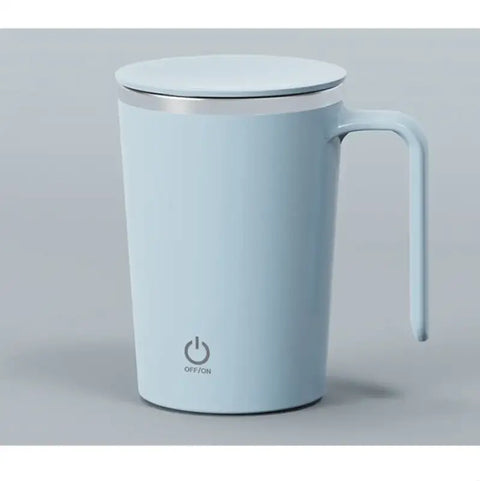taza mezcladora eléctrica azul