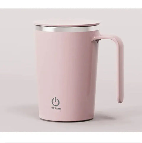 taza mezcladora eléctrica rosa
