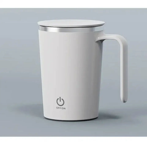 taza mezcladora eléctrica blanca