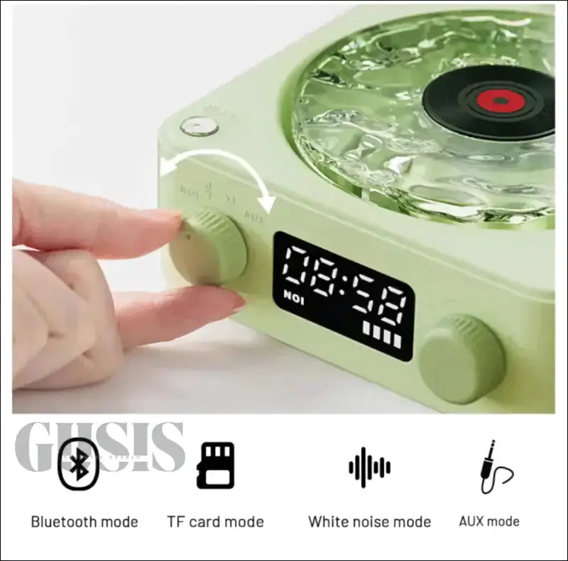 Altavoz Tocadiscos Retro con pantalla de reloj, ideal para amantes de la música vintage