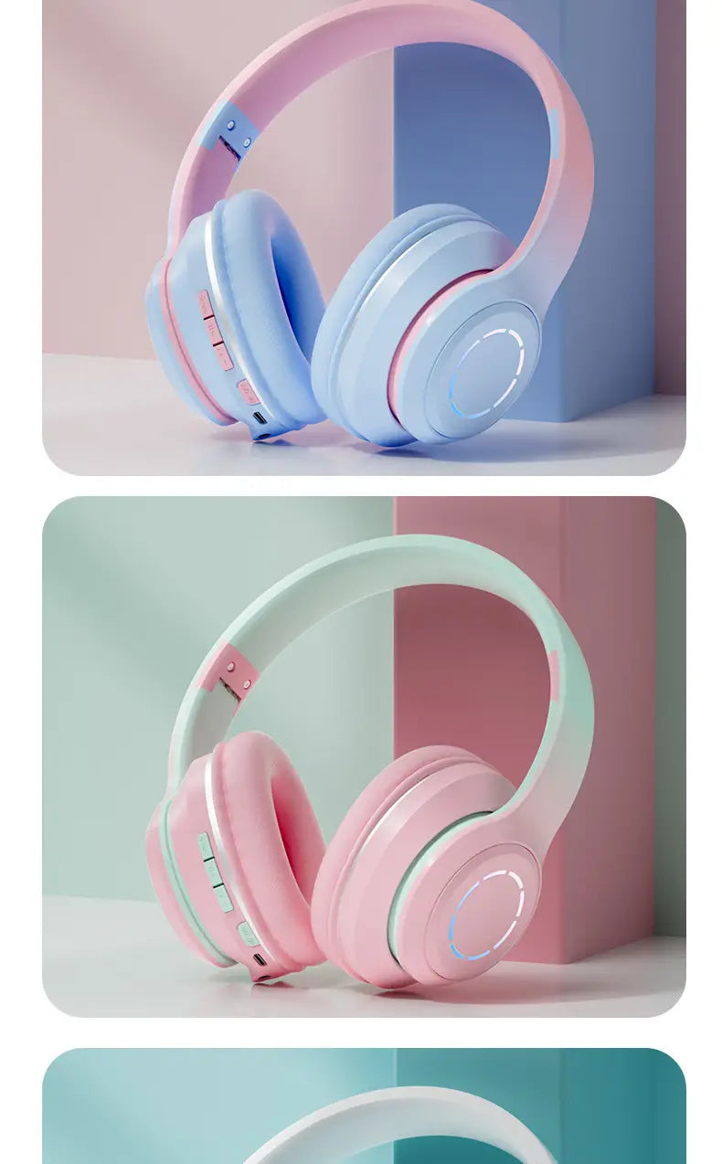 Auriculares Bluetooth con degradado de color