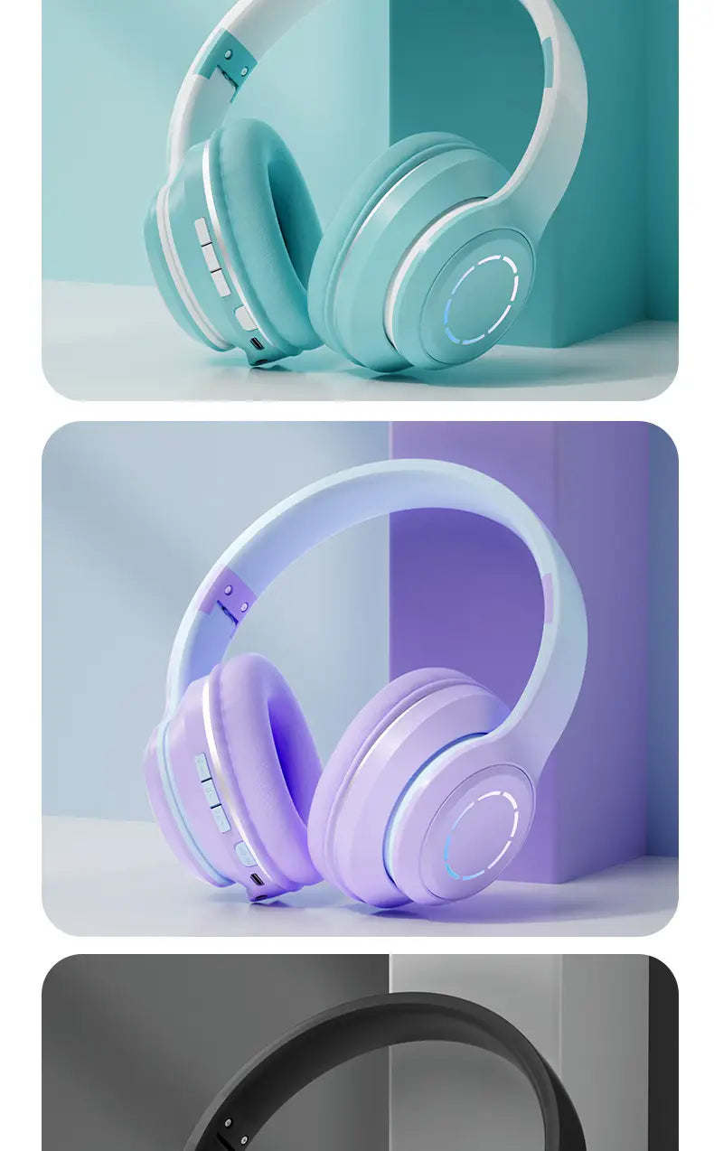 Auriculares Bluetooth con degradado de color