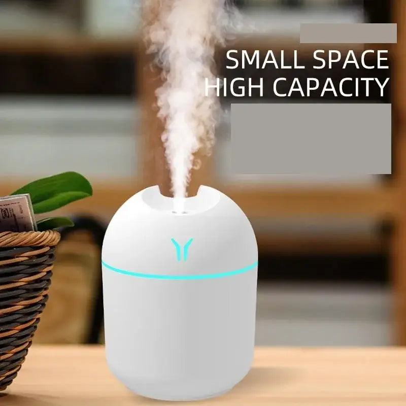 Mini máquina de aromaterapia y humidificador USB para hasta 20 metros cuadrados.