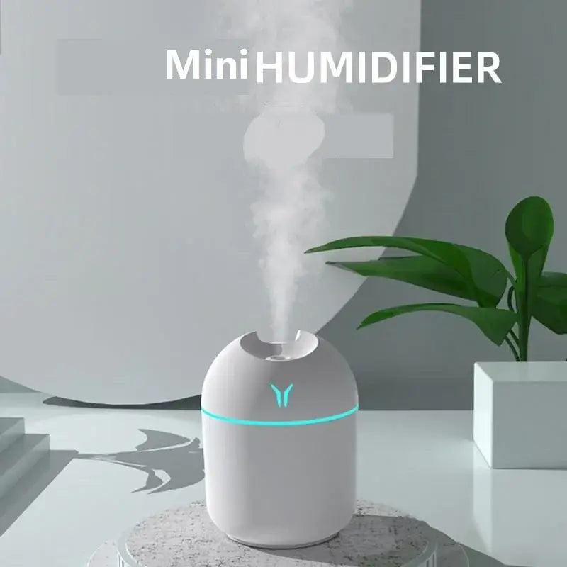 Mini máquina de aromaterapia y humidificador USB para hasta 20 metros cuadrados.