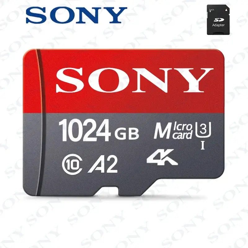 Tarjeta de memoria Micro SD SONY Clase 10 de alta velocidad 1024 GB Video Ultra HD 4K Tarjeta flash TF A2 MicroSD