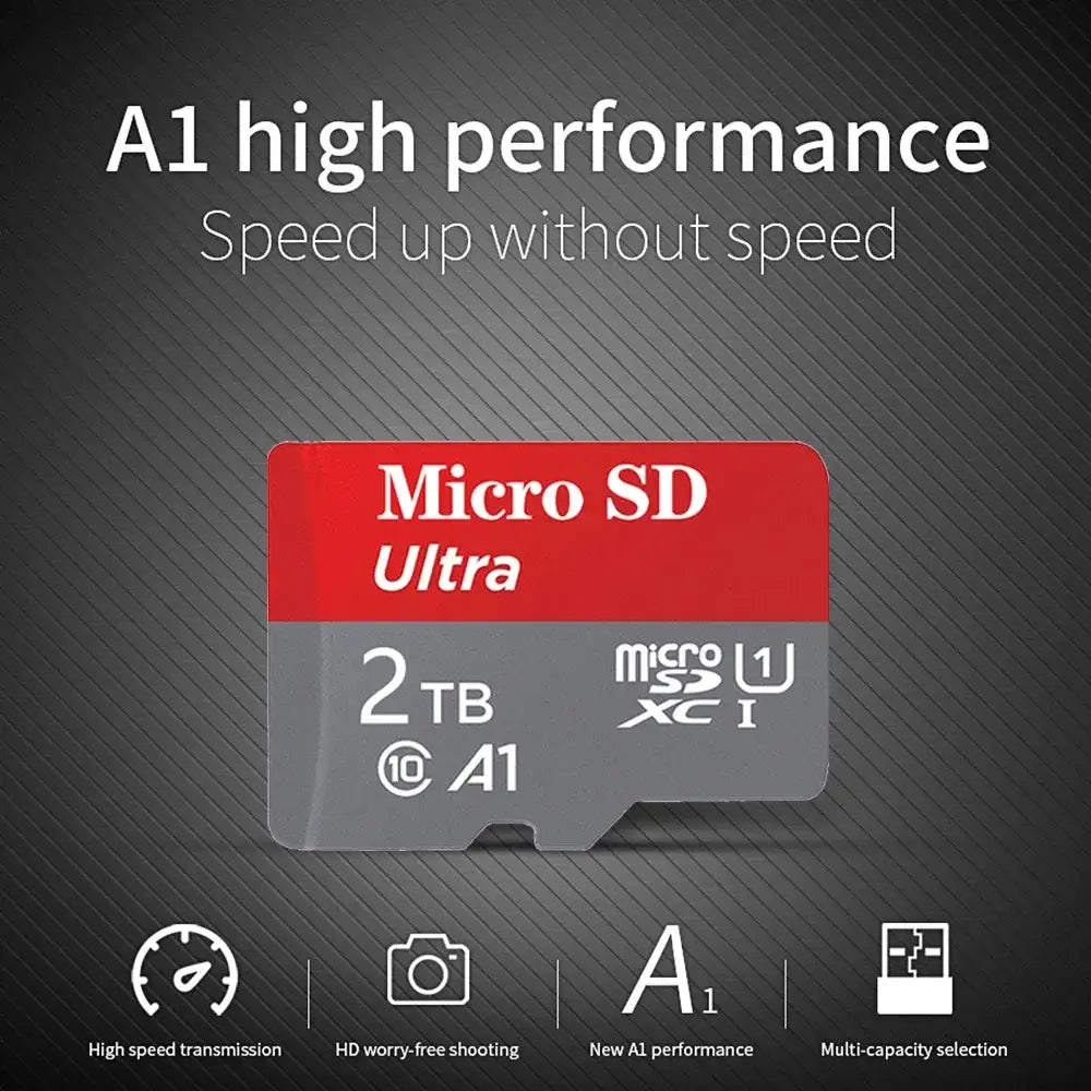 Tarjeta Micro SD de alta velocidad de 2 TB capacidad real del 100 % tarjeta de memoria Micro SD/TF Flash de 1 TB