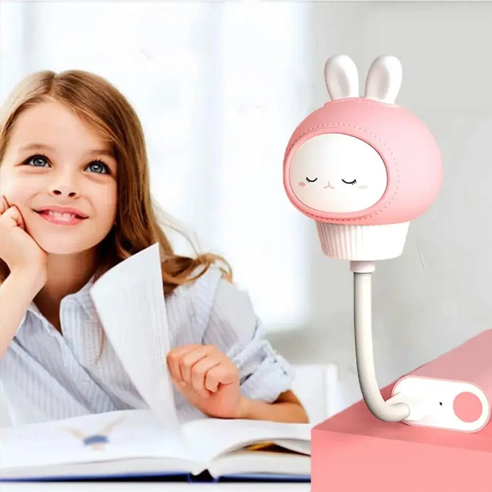 Lámpara de noche LED USB para niños linda lámpara de noche de dibujos animados oso pollito gatito control remoto