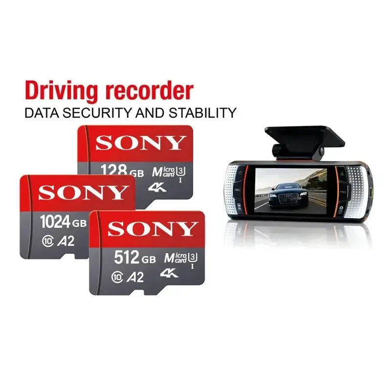 Tarjeta de memoria Micro SD SONY Clase 10 de alta velocidad 1024 GB Video Ultra HD 4K Tarjeta flash TF A2 MicroSD