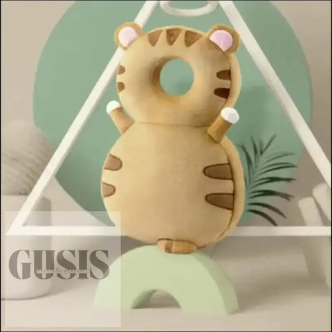 Almohada Anti-Caídas para Bebés en forma de tigre de peluche con orejas