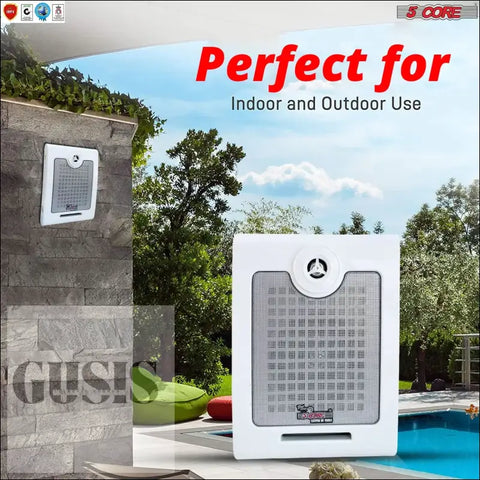 Altavoces 5Core para Interiores y Exteriores con Recubrimiento Resistente - ventana - 5Core Outdoor Wall Speakers