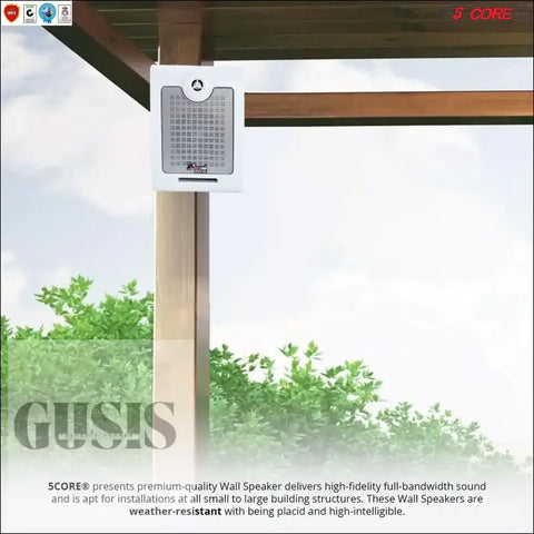 Altavoces 5Core para Interiores y Exteriores con Recubrimiento Resistente - ventana - 5Core Outdoor Wall Speakers