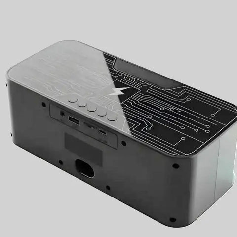 Altavoz Bluetooth Portátil con Micrófono, diseño de placa de circuito negro