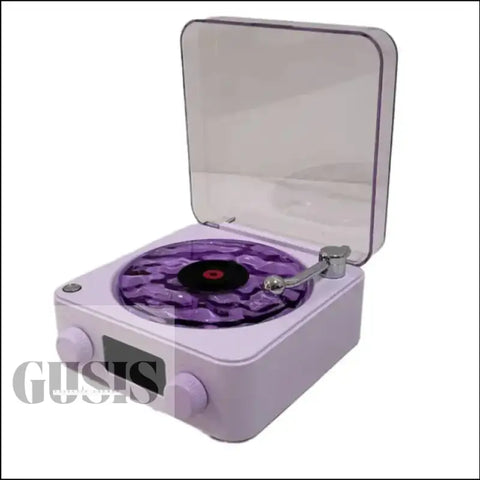 Altavoz tocadiscos retro con Bluetooth ENVIO GRATIS - VERSION-PURPURA / USB - Altavoz tocadiscos retro con Bluetooth