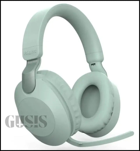 Auriculares Bluetooth premium en color verde menta para gaming y confort superior