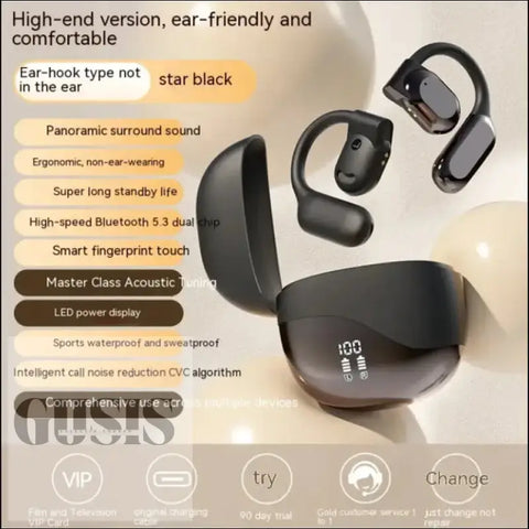 Auriculares Bluetooth de Alta Calidad – Elegancia y Sonido Excepcional ENVIO GRATIS - M62Negro - Auriculares Bluetooth