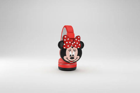 Auriculares Bluetooth estilo Mickey AH-806L con sonido estéreo y lazo Minnie roja