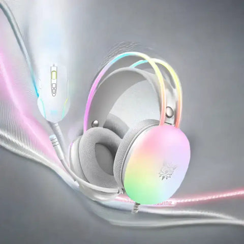 Auriculares Bluetooth RGB Gaming con iluminación rgb y sonido envolvente para PC y consola