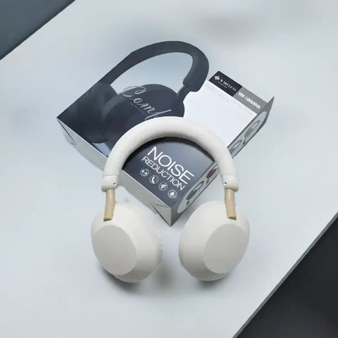 Auriculares Inalámbricos Supra en color beige, ideales para la electrónica y el confort