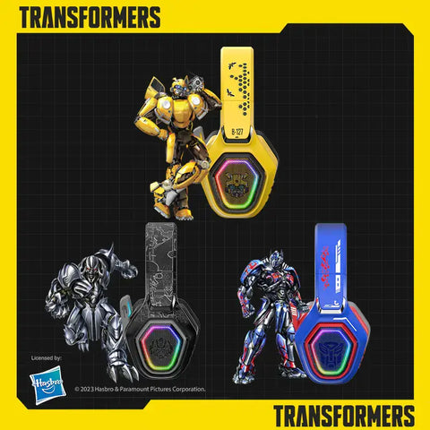 Auriculares Bluetooth Transformers G01 con RGB y cancelación de ruido
