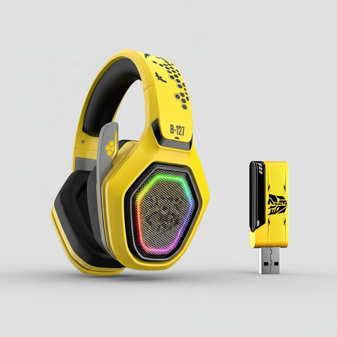Auriculares Bluetooth Transformers G01 Bumblebee con LED RGB