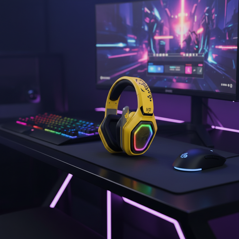 Auriculares Bluetooth Transformers G01 – Gaming, LED y Cancelación de Ruido