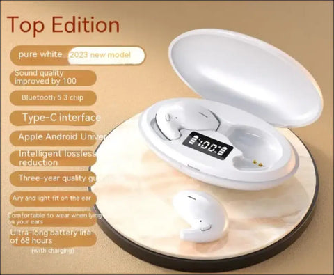 Auriculares Bone Wave ENVIO GRATIS - Versión superior Blanco Perla - Auriculares Bone Wave