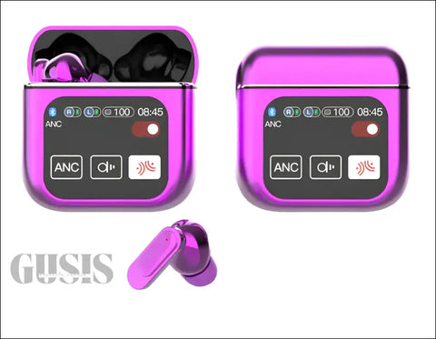 Auriculares inalámbricos Bluetooth PureSound 54 en rosa con estuche de carga y ANC