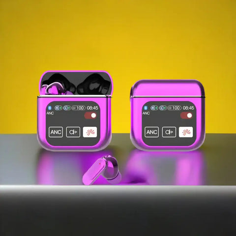 Auriculares inalámbricos Bluetooth con cancelación de ruido y elegante estuche de carga
