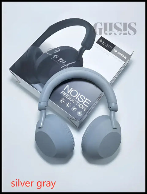 Auriculares Inalámbricos Supra en color gris plateado para aislamiento de sonido y audio